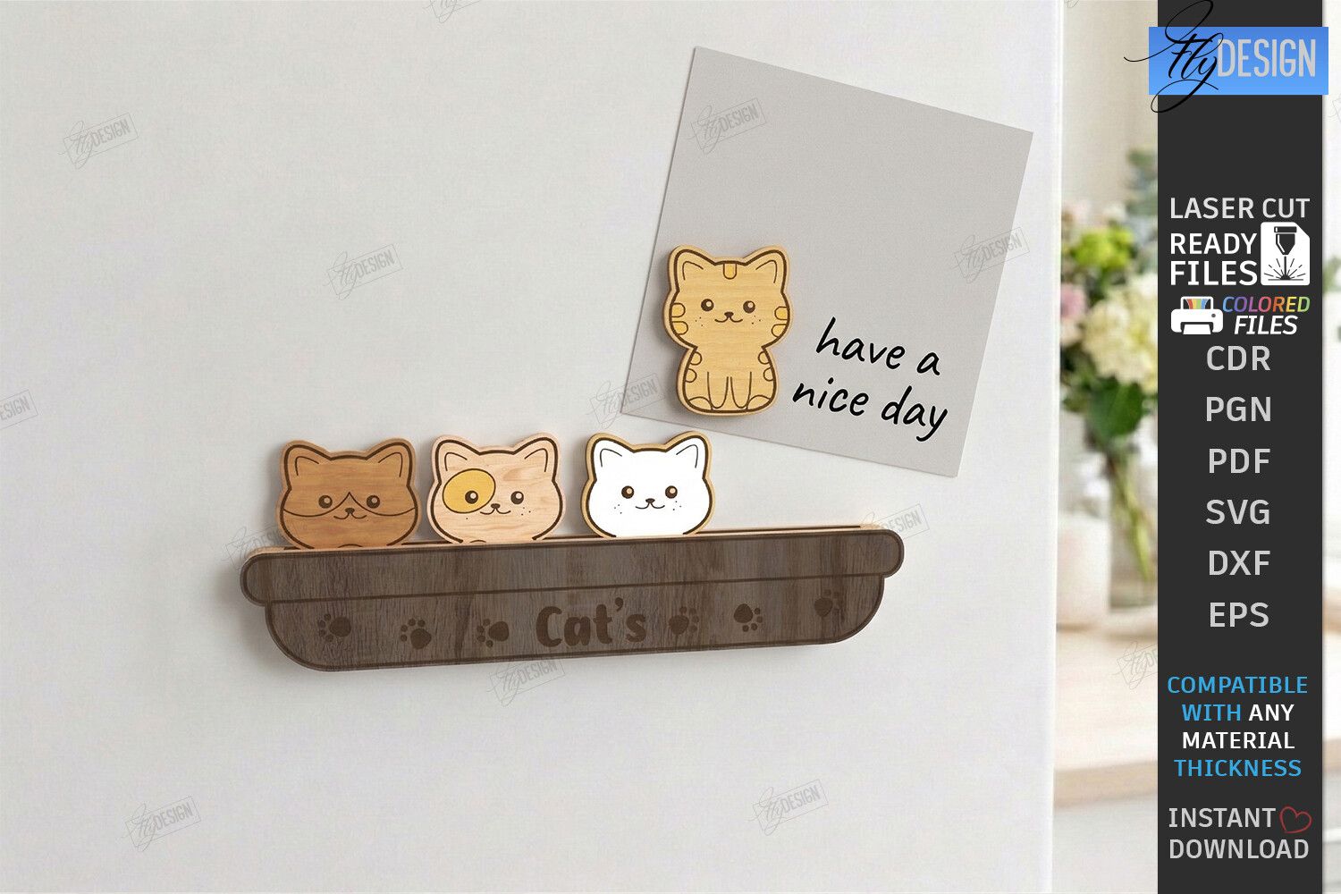 Fridge Magnet Laser Cut | Notepad Holder
